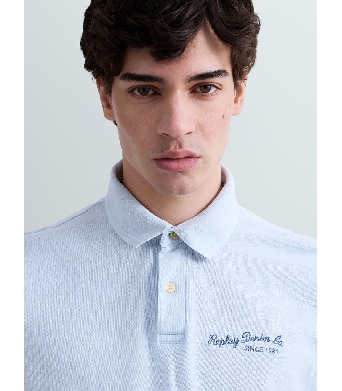 コットンピケポロシャツ 詳細画像 スカイブルー 5